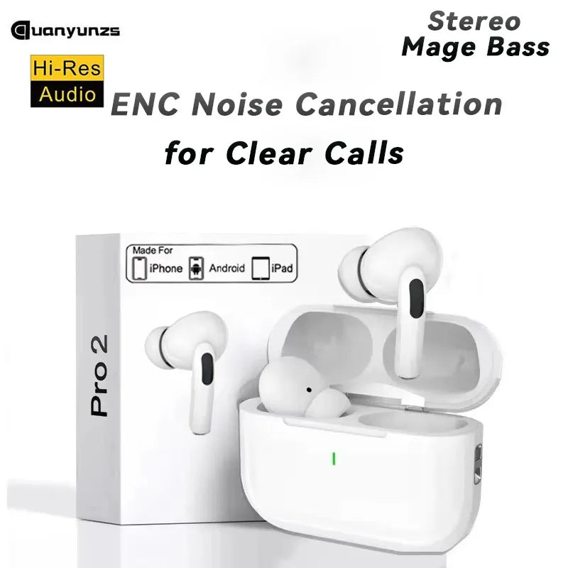 Original Air Pro Bluetooth Earphones TWS Wireless Earbuds Headphones Gaming Headset for Iphone Apple 13 14 15 16 Xiaomi Samsung